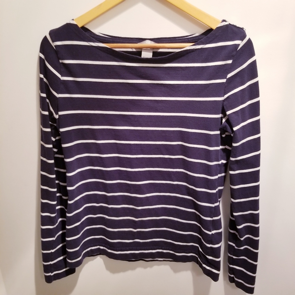 3/$45 | H&M | Longsleeve Sailor Blue Stripe Shirt Top